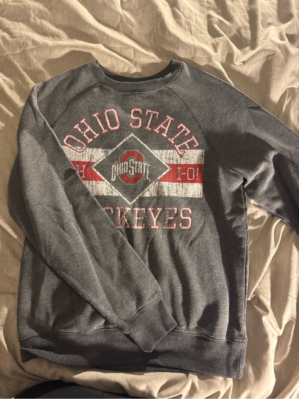 Ohio State Graphic Crewneck Sweatshirt - Gray